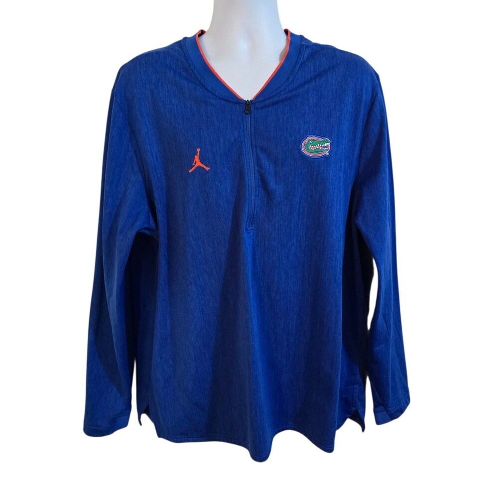Nike Jordan Florida Gators Long Sleeve 1/4 Zip Pullover Mens XXL Team Issued